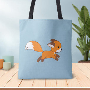 Bolsa Tote Raposa Cortada em Azul
