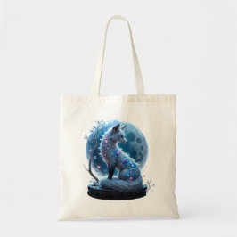 Bolsa Tote Raposa Cristalina ao Luar – Guardiã de Sonhos Sile