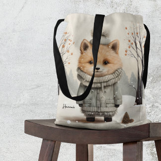 Bolsa Tote Raposa de inverno