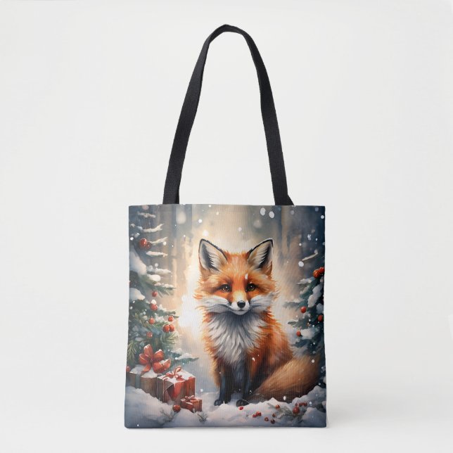 Bolsa Tote Raposa de Natal (Frente)