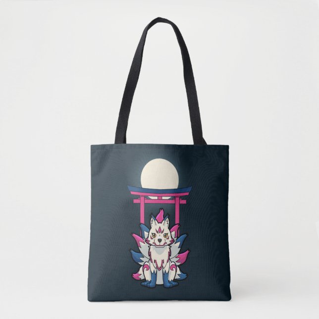 Bolsa Tote Raposa de Nove Caudas- Kyuubi Kitsune (Frente)