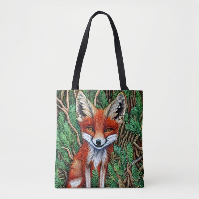 Bolsa Tote Raposa-do-mato-pequeno (Frente)