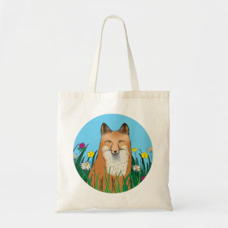 Bolsa Tote Raposa e Flores