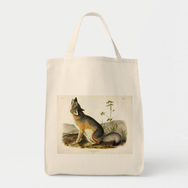 Bolsa Tote Raposa Swift (Vulpes Velox) dos Quadrupeds de Audu (Frente)