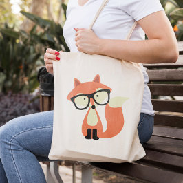Bolsa Tote Raposa Vermelha Hipster Cura
