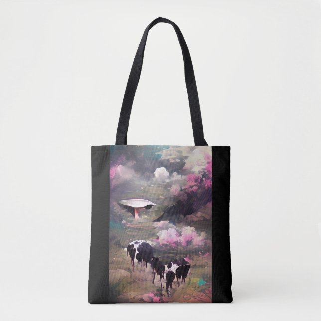 Bolsa Tote Rapto de Vacas OVNI (Frente)
