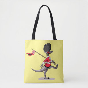 Bolsa Tote Raptor Vestido Como Guarda Britânica.