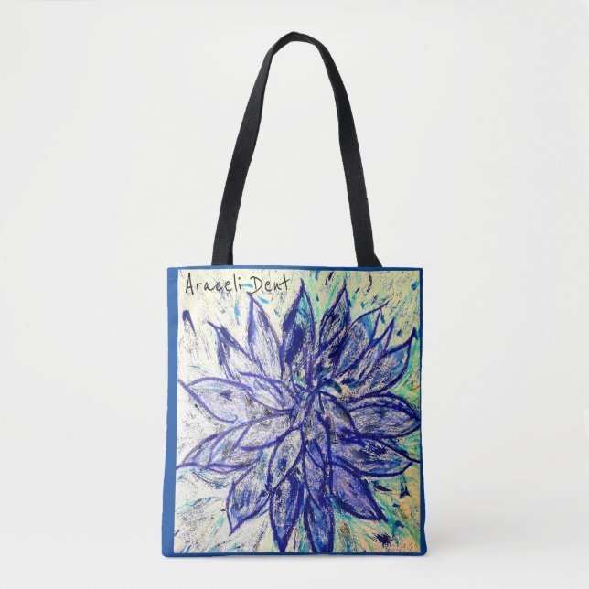 Bolsa Tote Rare Blue Dahlia (Frente)