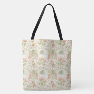 Bolsa Tote Rãs e Pássaros Suaves da Selva