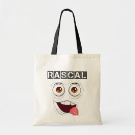 Bolsa Tote Rascal Bold Typografia Tote Bag - Cheeky e Reprodu