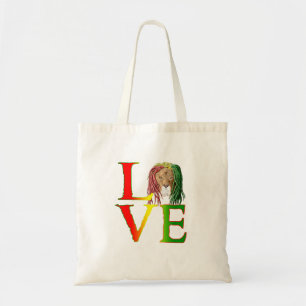 Bolsa Tote Rasta Lion Jamaican Reggae Love