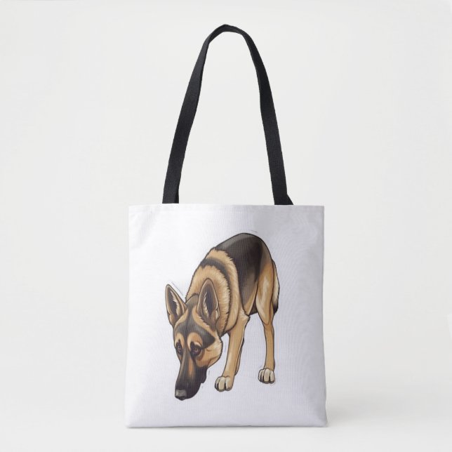 Bolsa Tote Rastreamento de german shepherd (Frente)