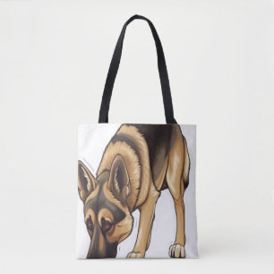 Bolsa Tote Rastreamento de german shepherd