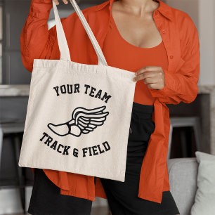 Bolsa Tote Rastrear e Campo Personalizar Nome ou Texto do Gru