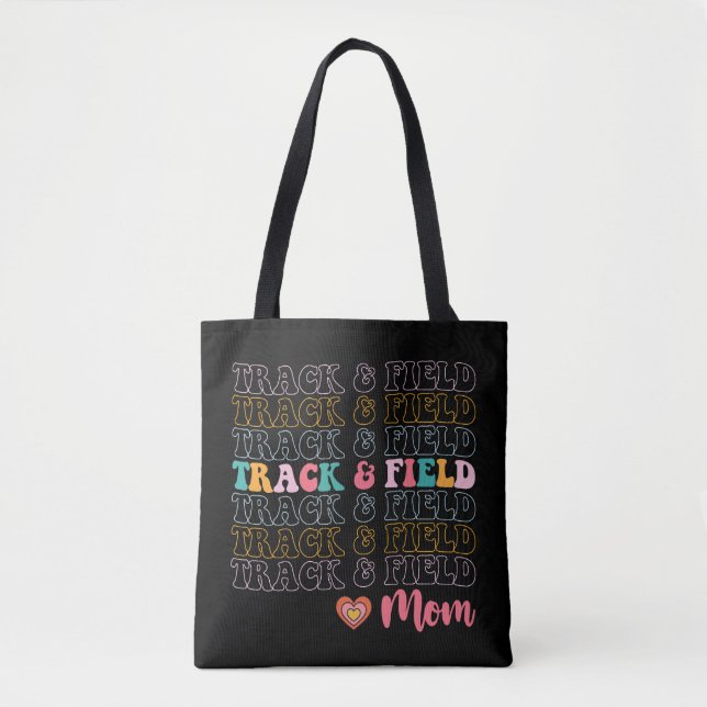 Bolsa Tote Rastreio e Campo Mãe Groovy Correndo Dia das Mães (Frente)