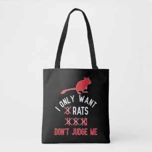 Bolsa Tote Rat Pun Engraçado para Rat Lovers Rodent Mouse