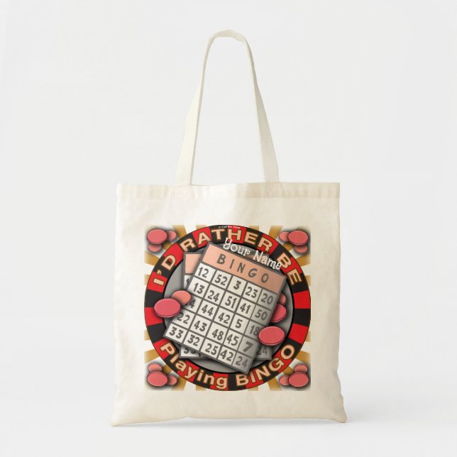 Bolsa Tote Rather Play Bingo (Frente)