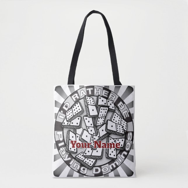 Bolsa Tote Rather Play Dominoes (Frente)