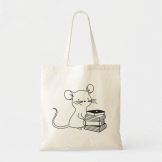 Bolsa Tote Rato Amante de Livros Animal