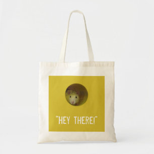 Bolsa Tote Rato bonito no animal engraçado do furo