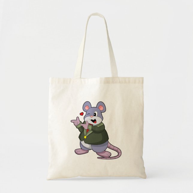 Bolsa Tote Rato como Noivo com Terno (Frente)