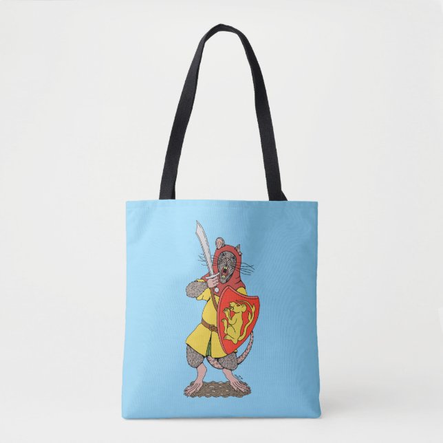 Bolsa Tote Rato Guerreiro com Falchion (Frente)