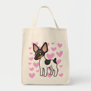 Bolsa Tote Rato Terrier/amor Fox Terrier do brinquedo