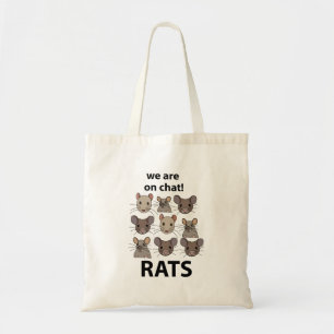 Bolsa Tote Ratos Animais Que Estamos No Chat De Ratos Engraça