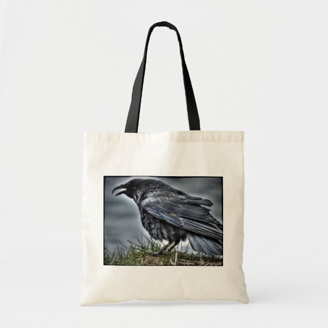 Bolsa Tote Raven Crow Wildlife Bird Raven-Lover (Frente)