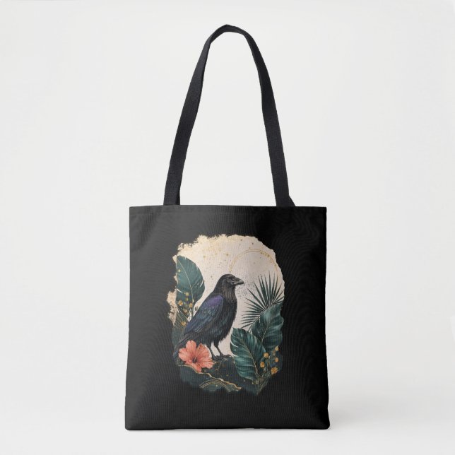 Bolsa Tote Raven in the Emerald Garden (Frente)