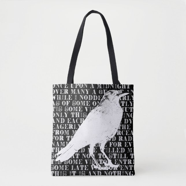 Bolsa Tote Raven Nunca Mais (Frente)