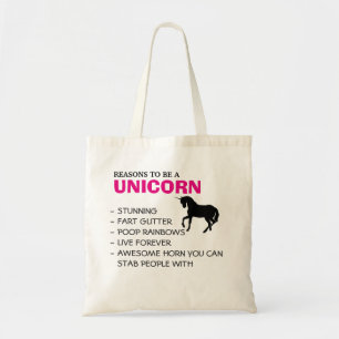 Bolsa Tote Razões ser um unicórnio