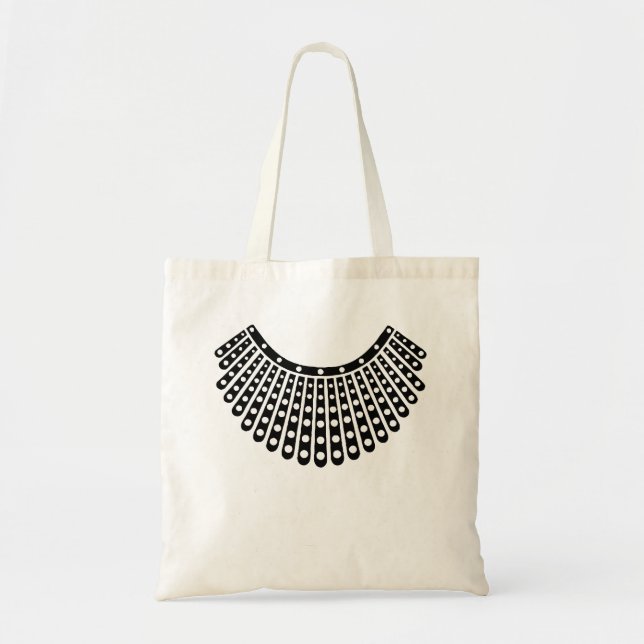 Bolsa Tote RBG Ruth Bader Ginsburg - Colarinho dissidente (Frente)