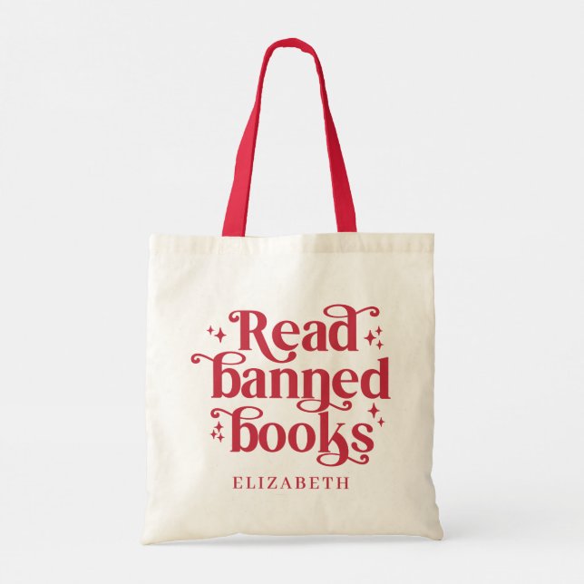 Bolsa Tote Read Banned Books Book Lover's Gift (Verso)