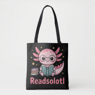 Bolsa Tote Readsolotl – Fã de Livros Axolote Fofinho