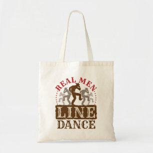 Bolsa Tote Real Men Line Dance Country Dança