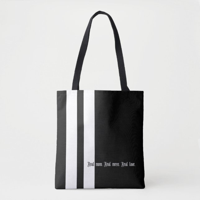Bolsa Tote Real Motherhood Real Love Minimalist Art (Frente)