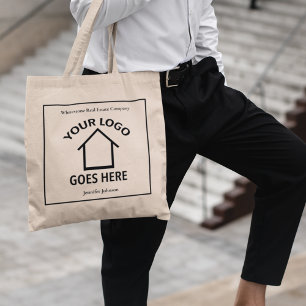 Bolsa Tote Realçador Minimalista de Logotipo Personalizado da