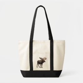 BOLSA TOTE REALISTIC MOOSE DESIGN. SAMER BRASIL