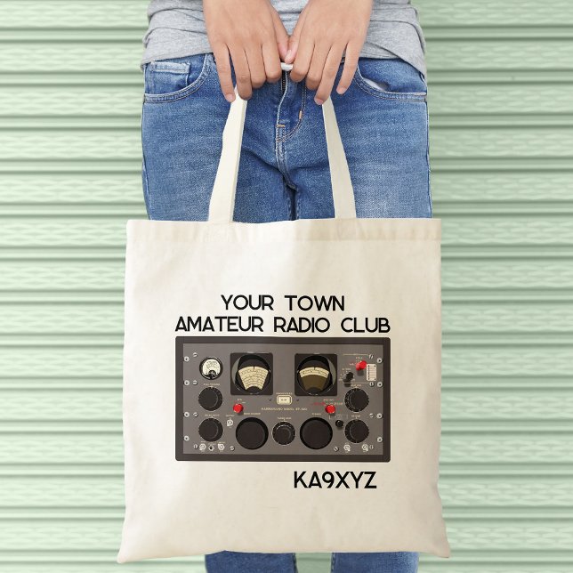 Bolsa Tote Receptor clássico de rádio Hammarlund SP-600 (Criador carregado)