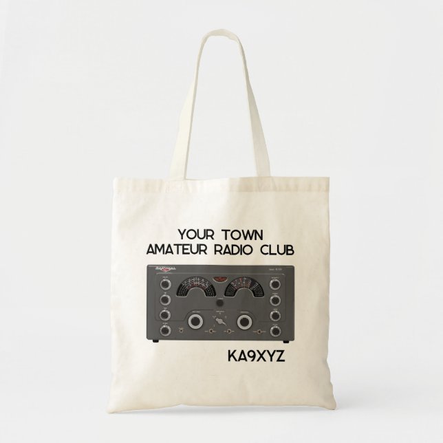 Bolsa Tote Receptor de Rádio Nacional Clássico NC-183D (Frente)