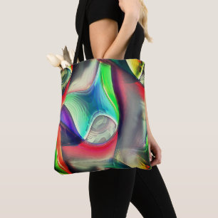 Bolsa Tote Reciclagem metálico-psicodélico virtual