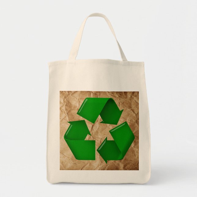 Bolsa Tote Reciclar - Papel amassado (Frente)