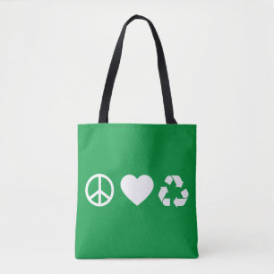 Bolsa Tote Reciclar Peace Love