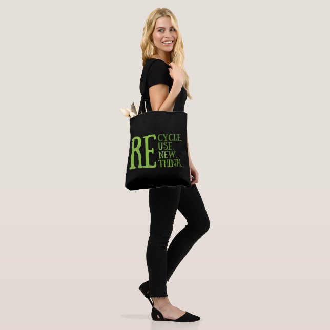 Bolsa Tote Reciclar reduzir reutilização repensar (No(a) Modelo)
