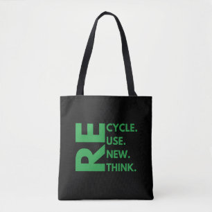 Bolsa Tote Recicle Reutilize Renove Repense Dia da Terra Meio