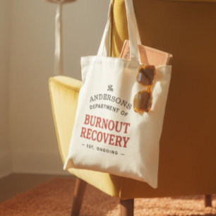 Bolsa Tote Recuperação de Esgotamento Retro Personalizado Fam