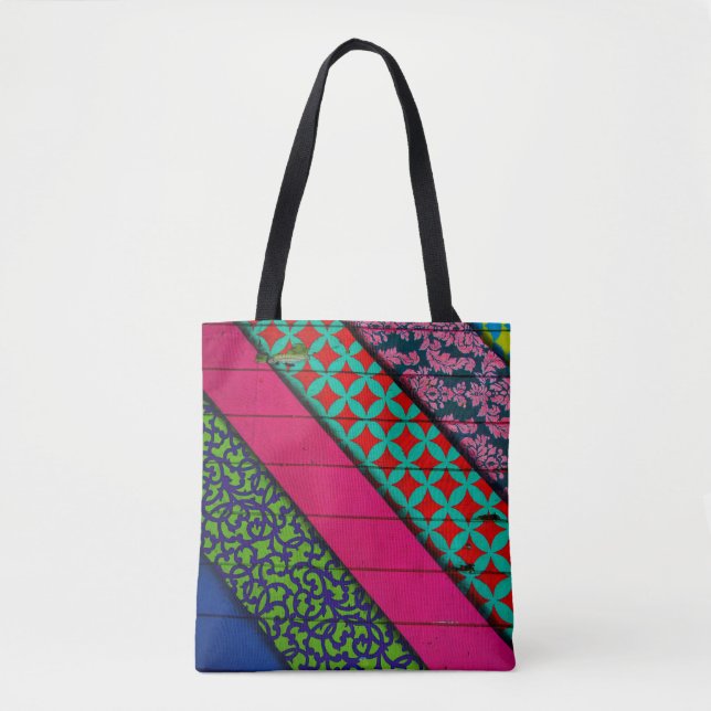 Bolsa Tote Red and green garment (Frente)