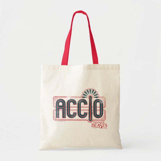 Bolsa Tote Red Art Deco ACCIO™ Spell Graphic (Frente)