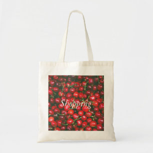 Bolsa Tote Red Cherry - I Love You (texto personalizável)